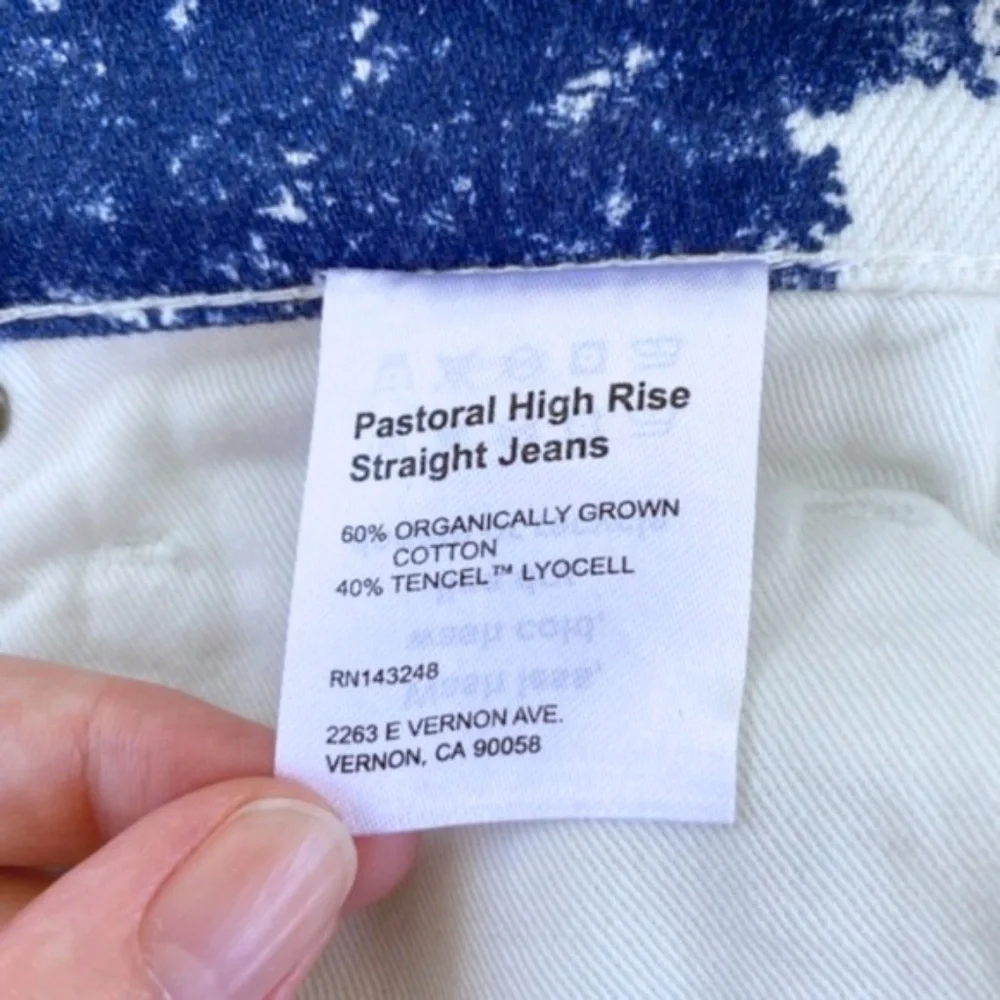 NEW Reformation Pastoral High Rise Straight Jeans 27 - Picture 14 of 16